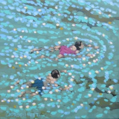 Gordon Hunt, Summer Swim, Original Seascape Painting, Affordable Art