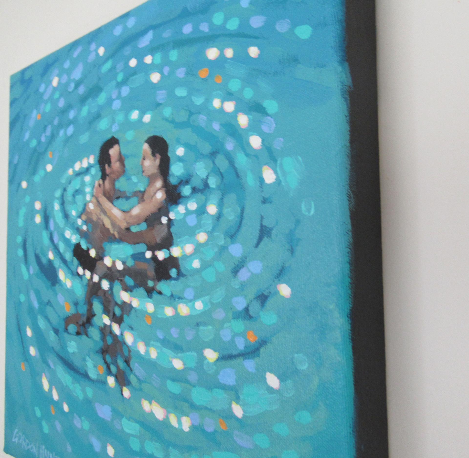 Gordon Hunt, Turquoise swirl, Contemporary Art, Seascape Art, Affordable Art 2