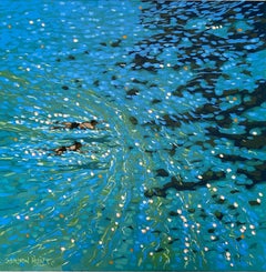 Gordon Hunt, Wild Swim II, Original Seascape Painting, Cornwall Art, Art Online