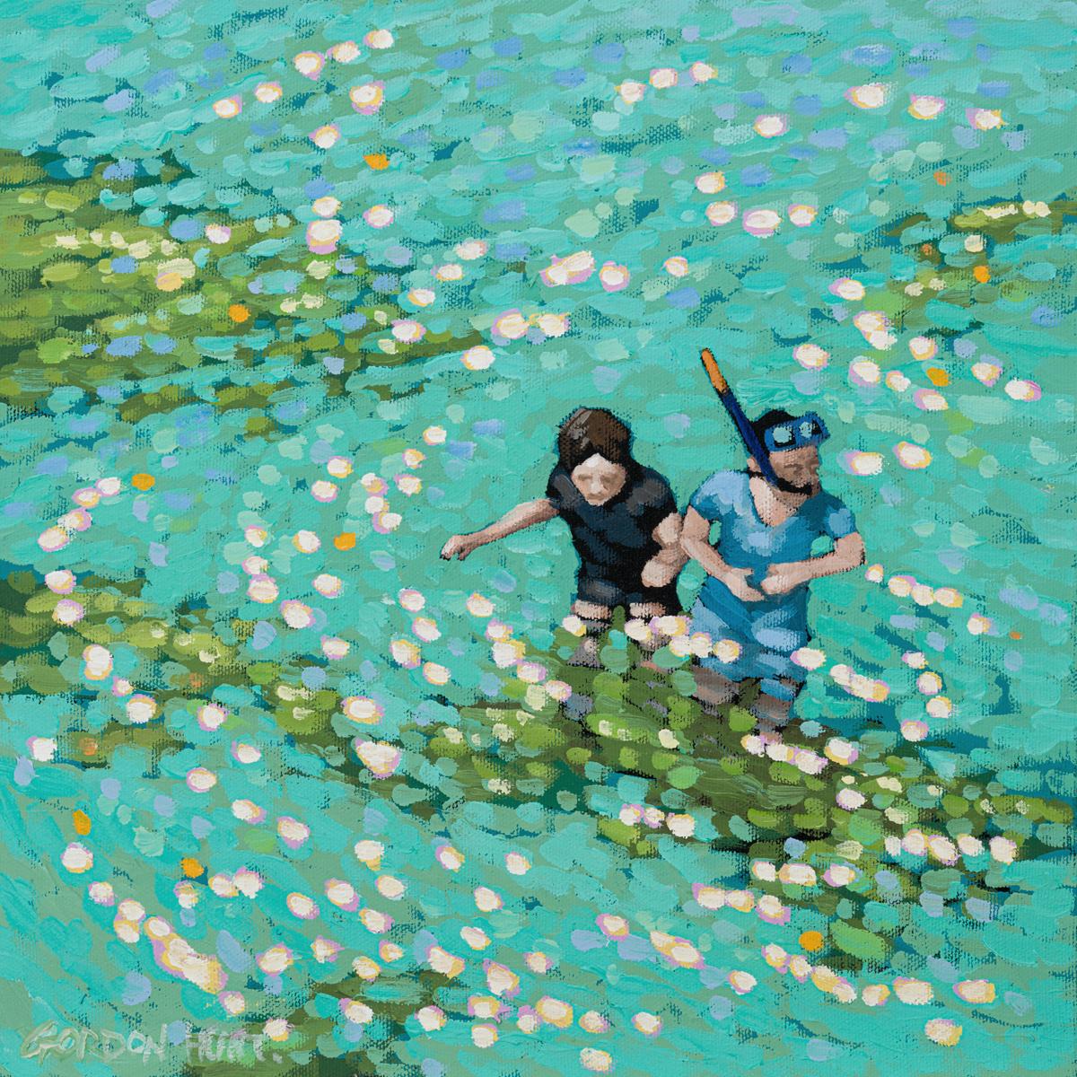 I Just Saw Something and Onto the Rocks - Impressionist Painting by Gordon Hunt