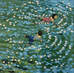 Just Swim - Study II, Gordon Hunt, Original Oil Painting, Affordable Art