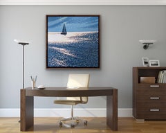 Sail Away, Impressionist Style Seascape Painting, Sailing Art, Summer Sports Art