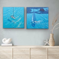Swim Stop – large print by Gordon Hunt [2020] and Sail On By – Large print