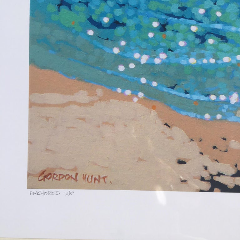 Gordon Hunt, Anchored Up, Seascape Print, Contemporary Impressionist Art For Sale 3