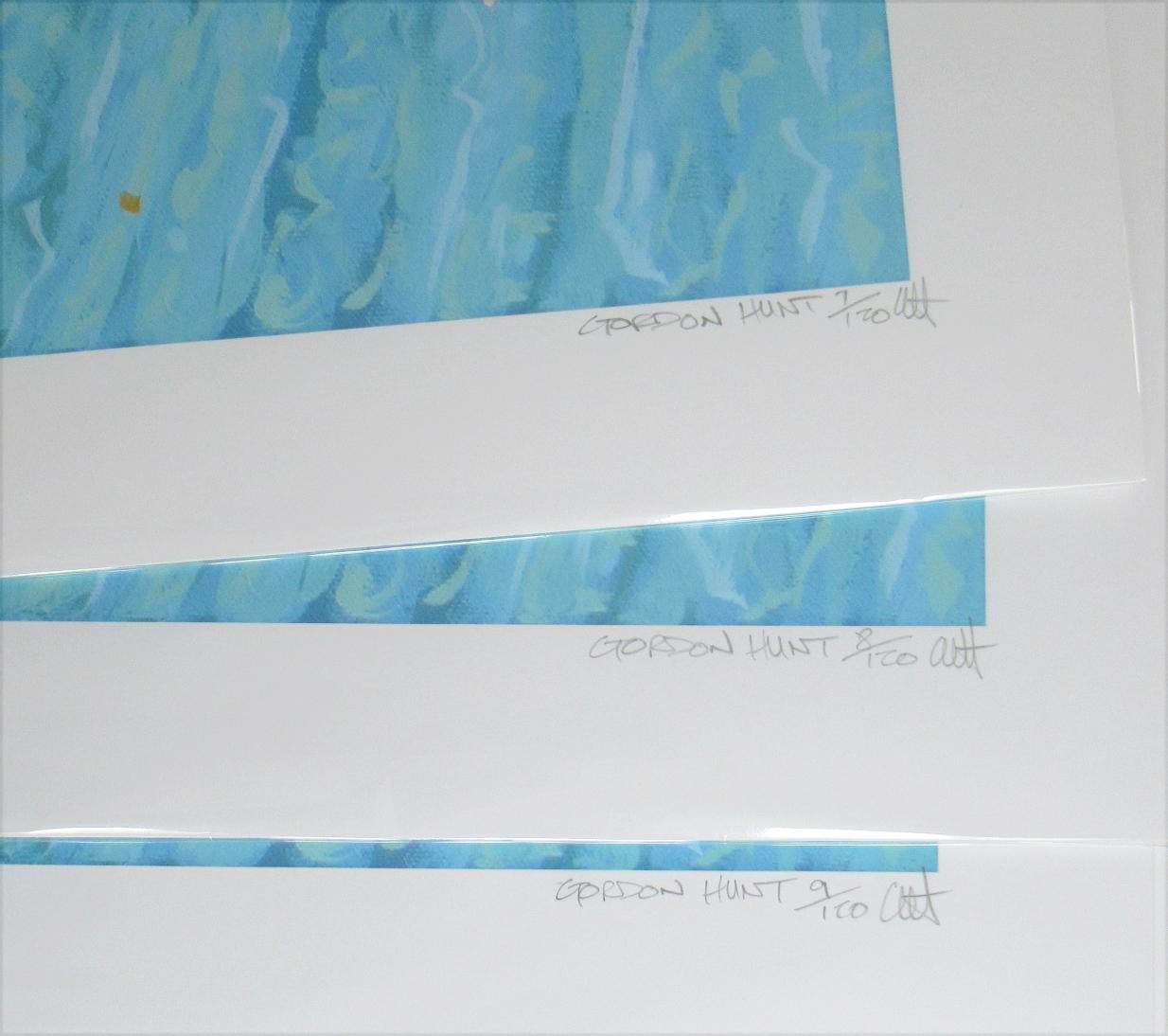 Gordon Hunt, Into the Blue, Druck in limitierter Auflage, Swim Art, Meereslandschaft Kunst im Angebot 3