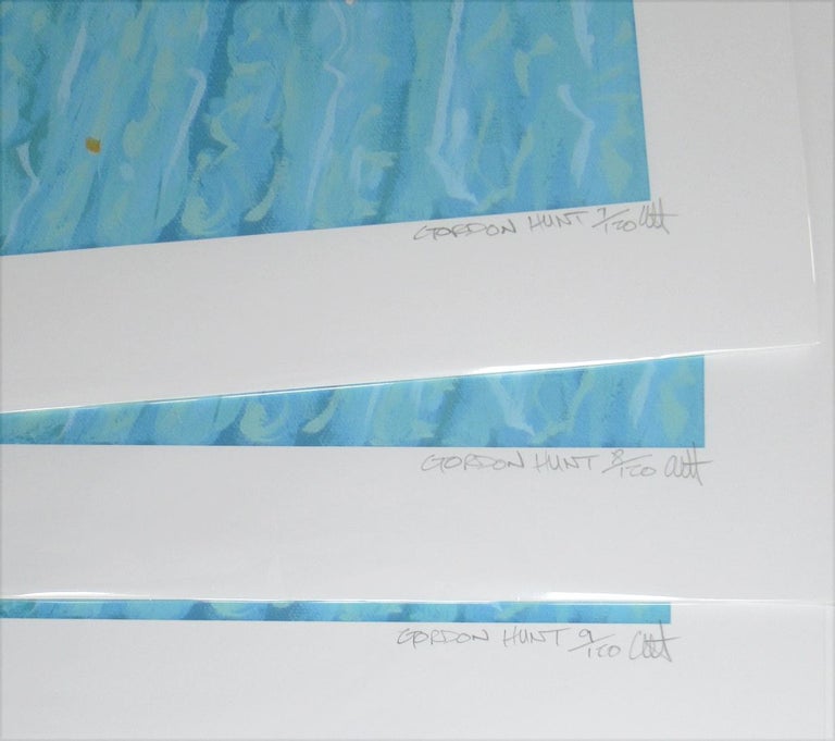 Gordon Hunt, Into the Blue, Limited edition print, Swim Art, Seascape Art For Sale 3