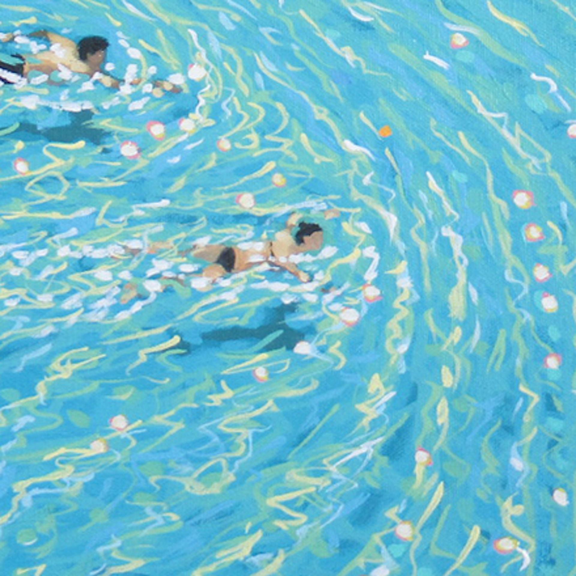 Gordon Hunt, Into the Blue, Limited edition print, Swim Art, Seascape Art For Sale 1