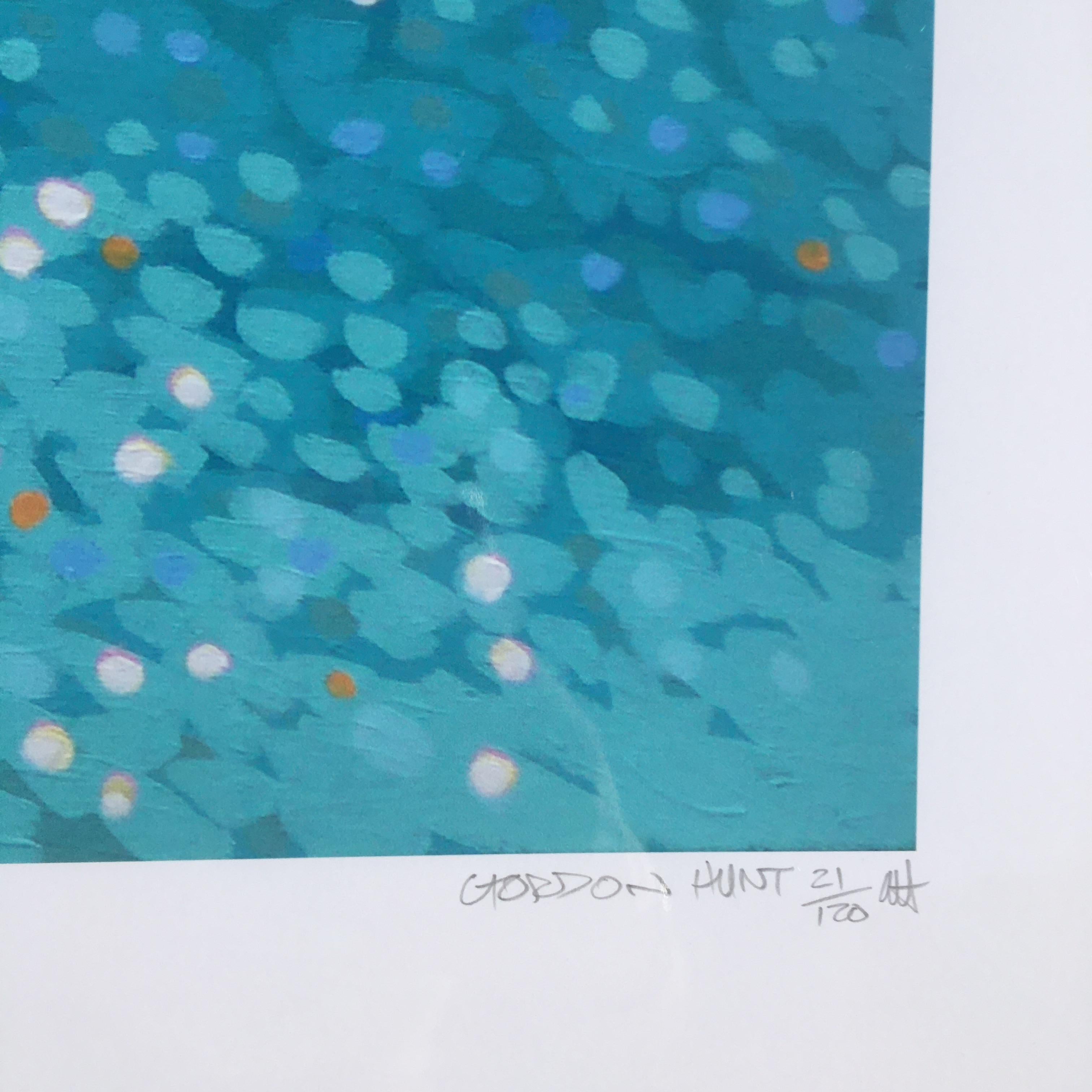 Gordon Hunt, Lantic Lunch, Limited Edition Seascape Print, Bright Art, Blue Art 1