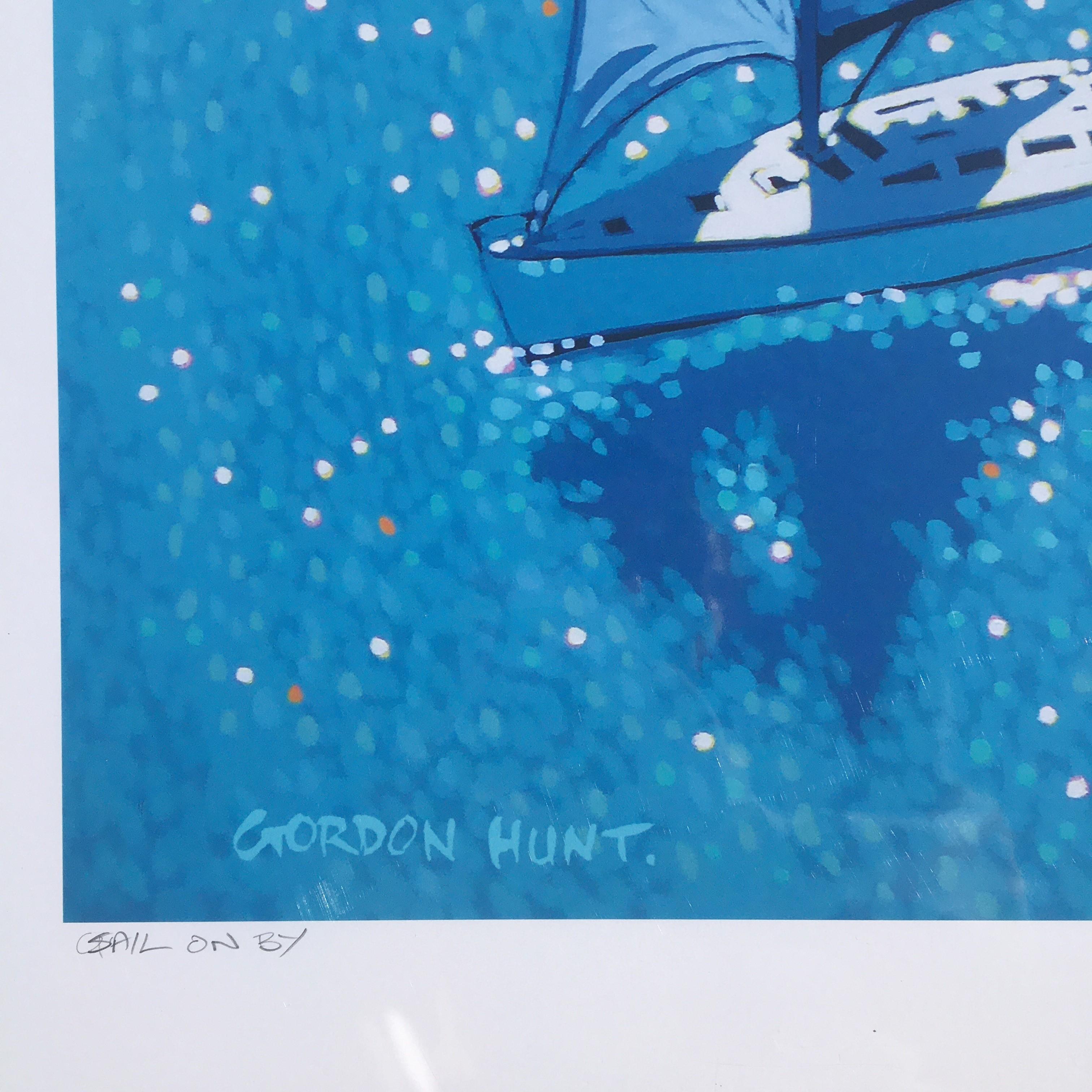 Gordon Hunt, Sail on by Cornwall coast, Seascape Art, Sailing Art, Art Online 2