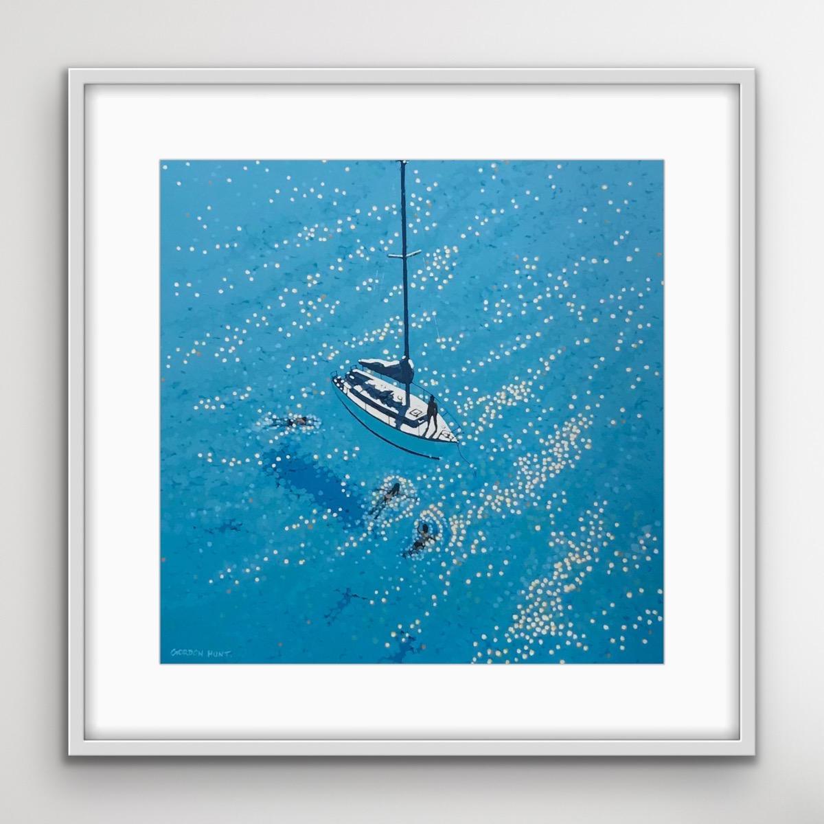 Gordon Hunt, Swim Stop, Sailing Art, Cornwall Art, Impressionist Style Art 2