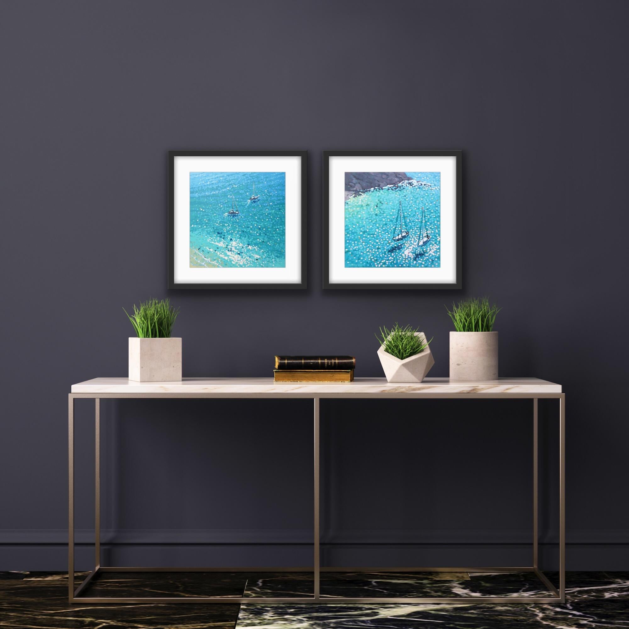 Turquoise Bay and Lantic Lunch (small) Diptych - Print by Gordon Hunt