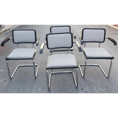Gordon International Marcel Breuer B64 Sedie imbottite a sbalzo, set da 4