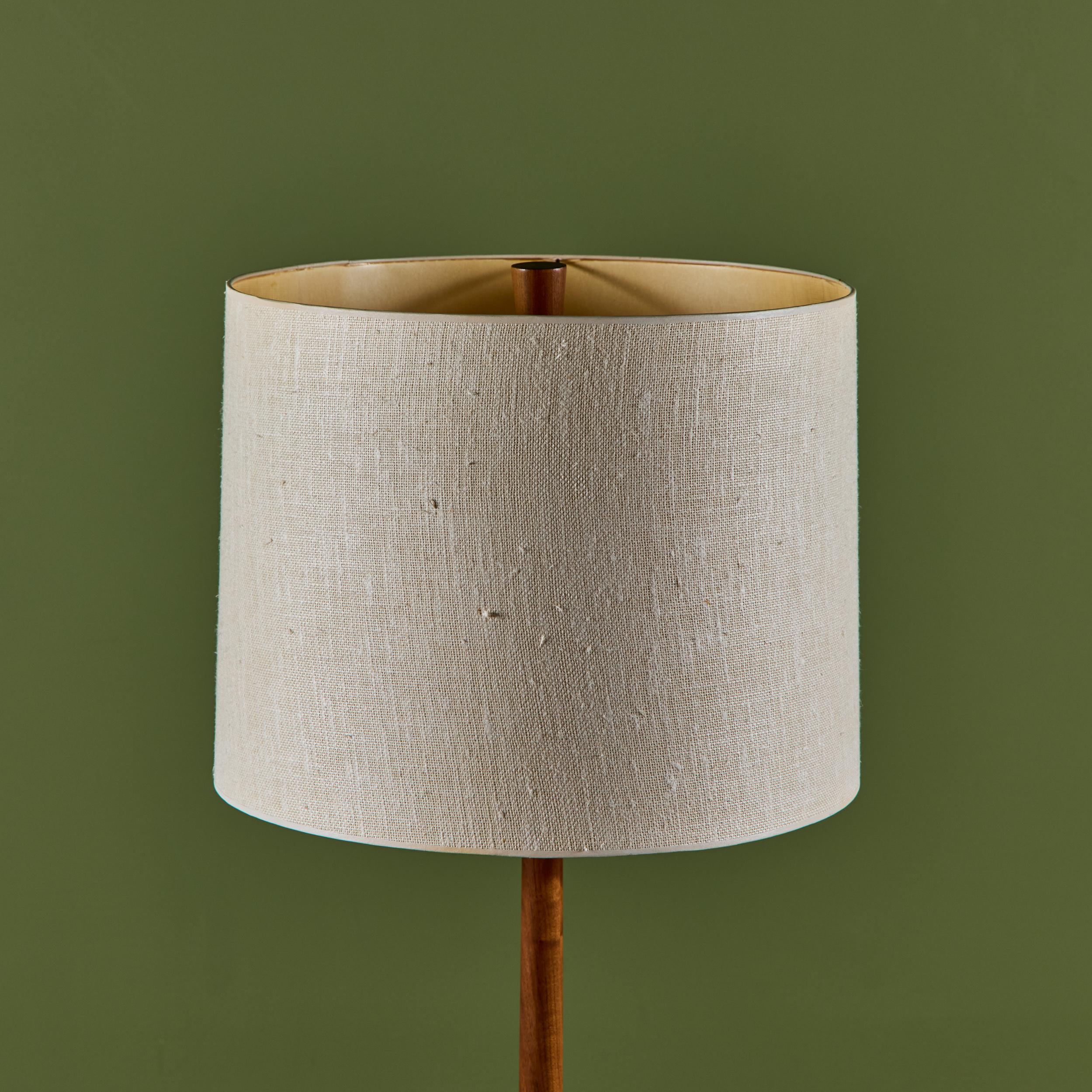 Gordon & Jane Martz Block Floor Lamp with Black Tile Inlay for Marshall Studios For Sale 5