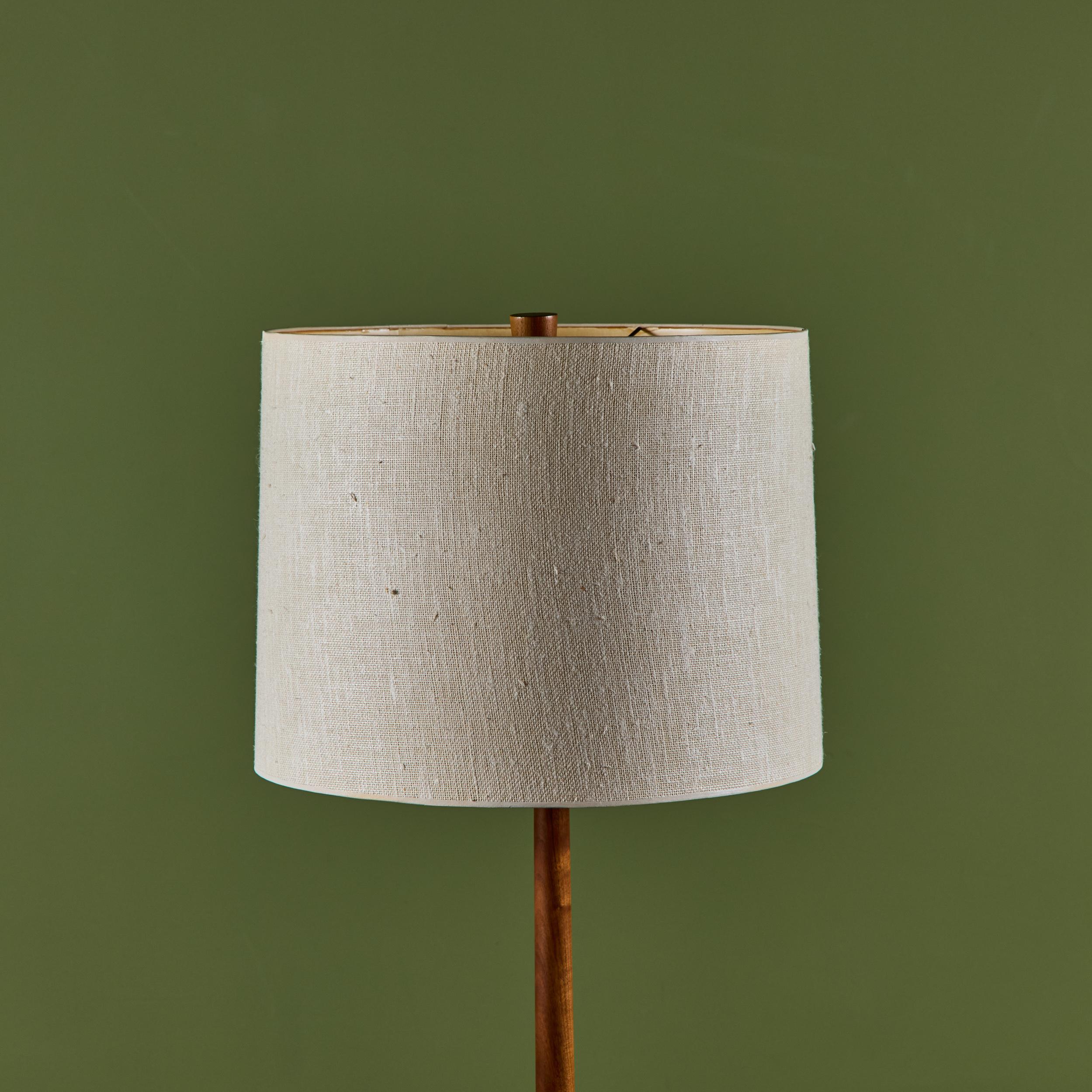 Gordon & Jane Martz Block Floor Lamp with Black Tile Inlay for Marshall Studios For Sale 6