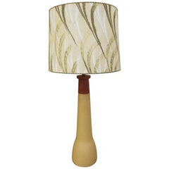 Gordon & Jane Martz Ceramic and Teak Table Lamp