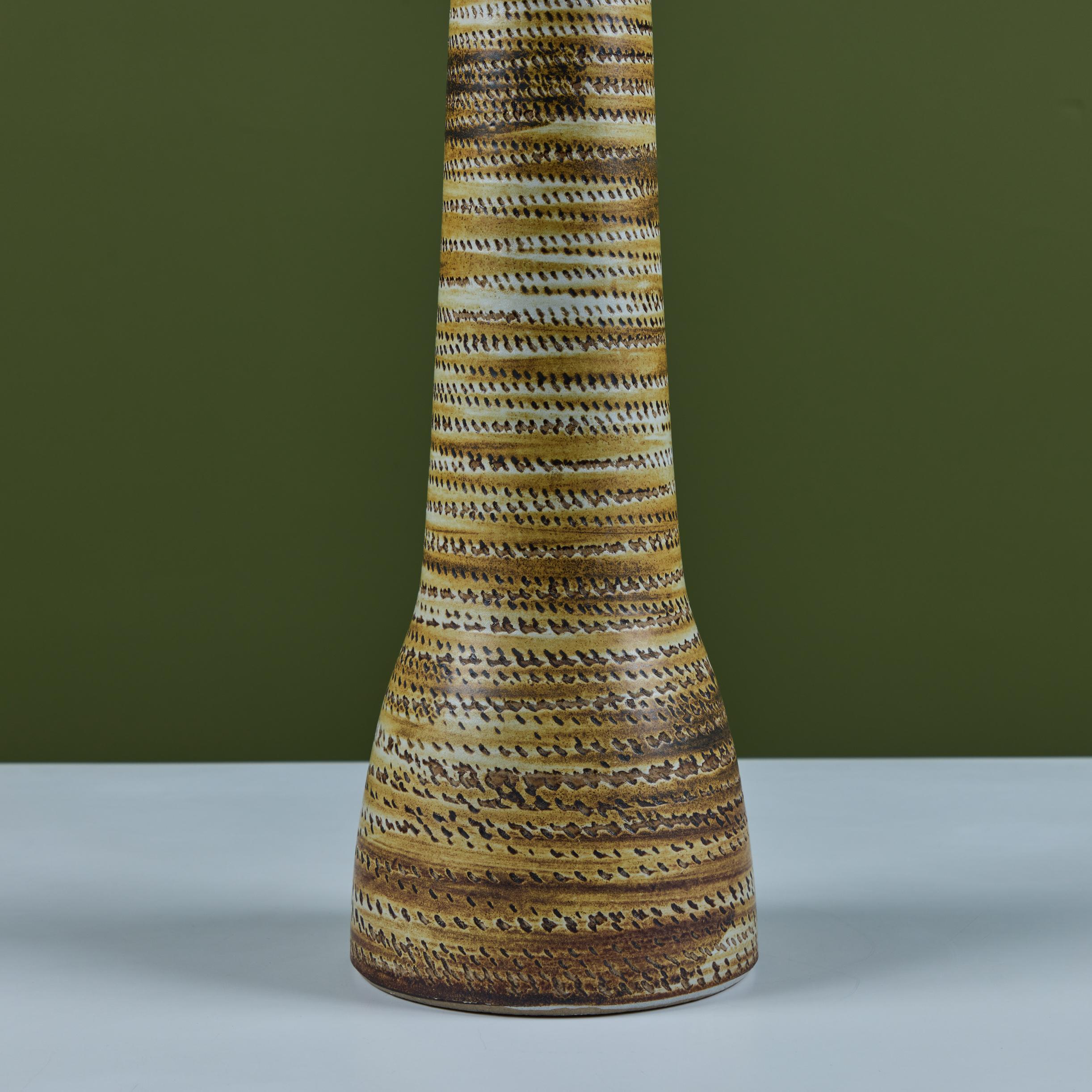 Gordon & Jane Martz Ceramic Table Lamp for Marshall Studios For Sale 6