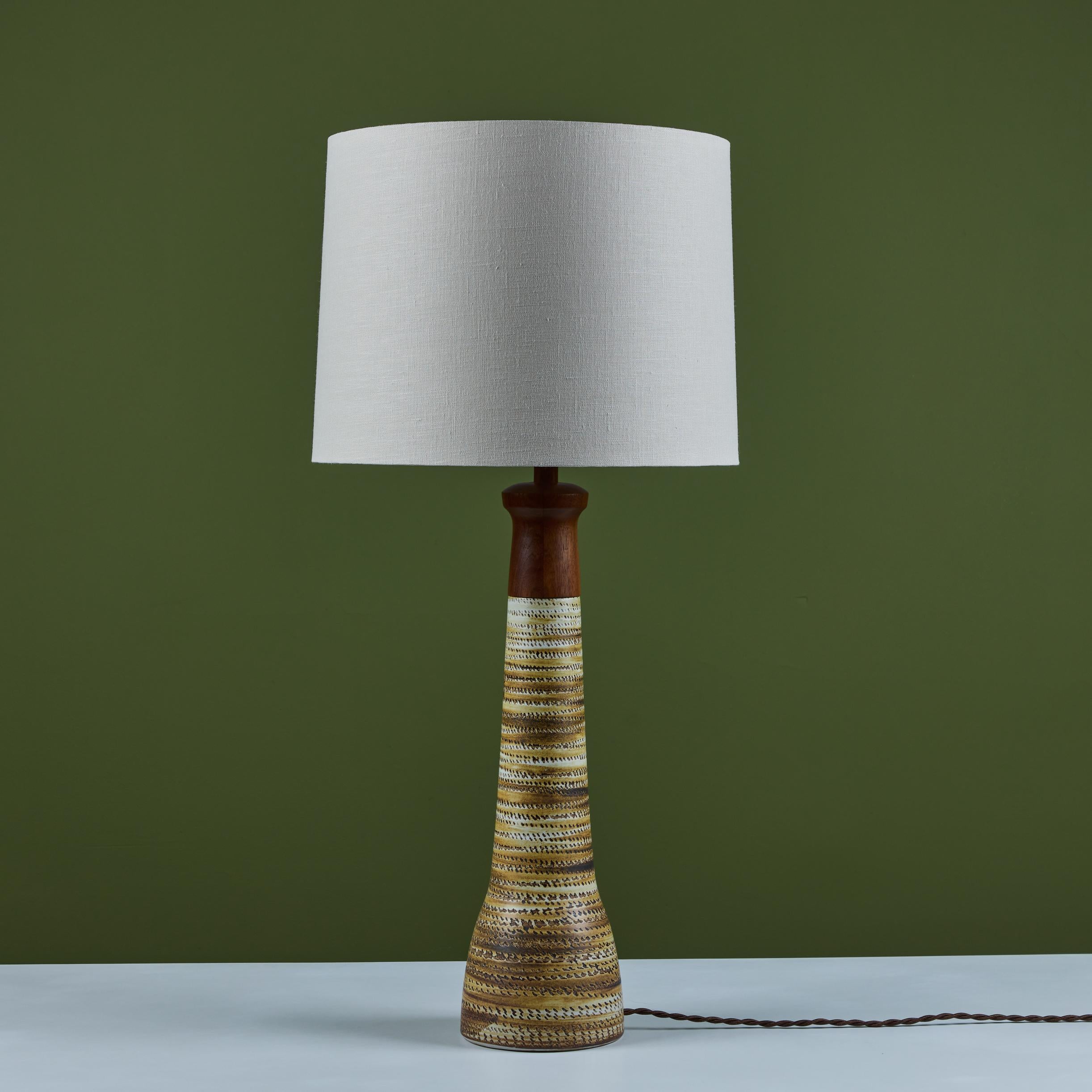 20th Century Gordon & Jane Martz Ceramic Table Lamp for Marshall Studios For Sale