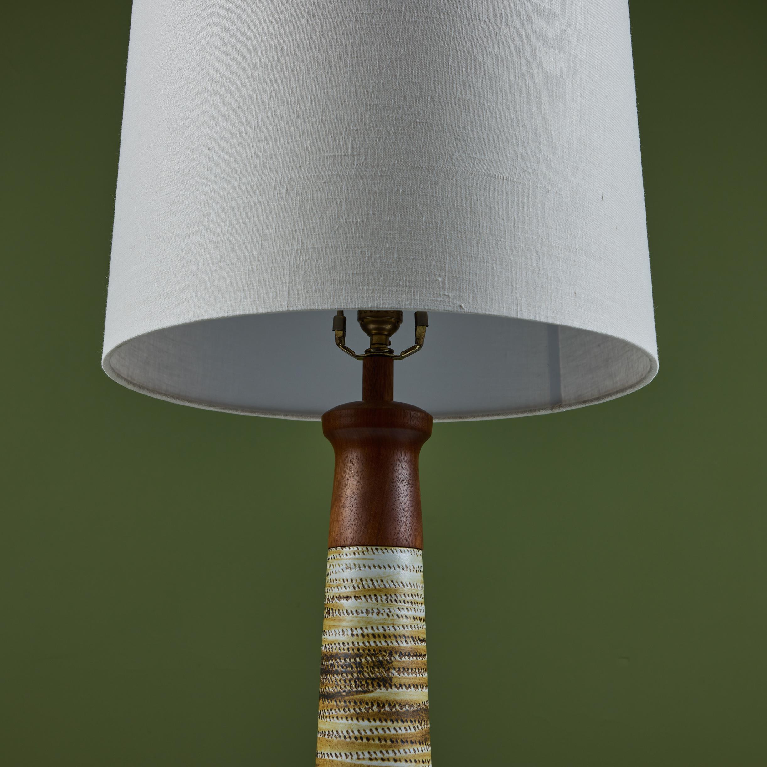 Gordon & Jane Martz Ceramic Table Lamp for Marshall Studios For Sale 3