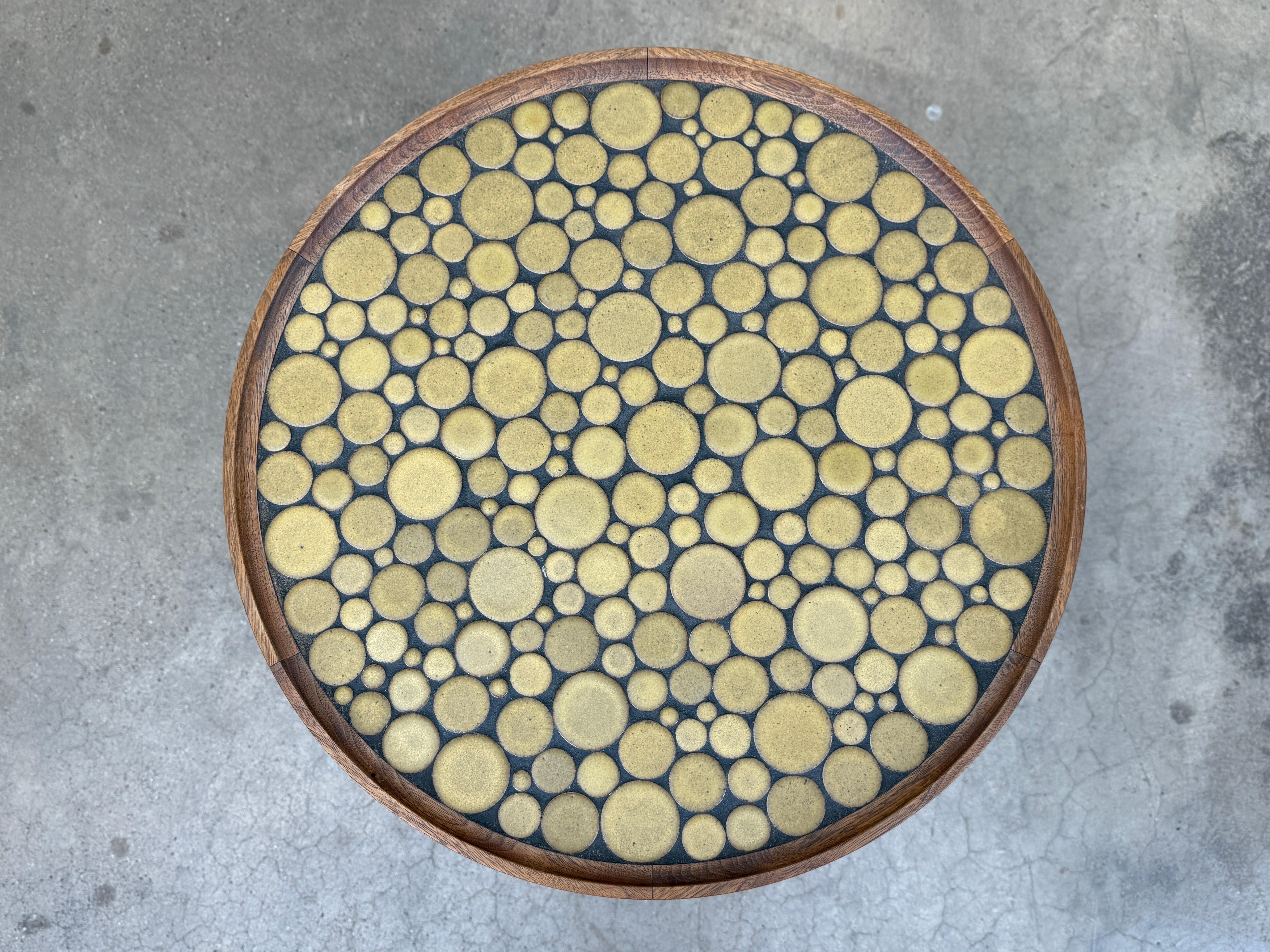 Gordon & Jane Martz Ceramic Tile Top Side Table im Angebot 3
