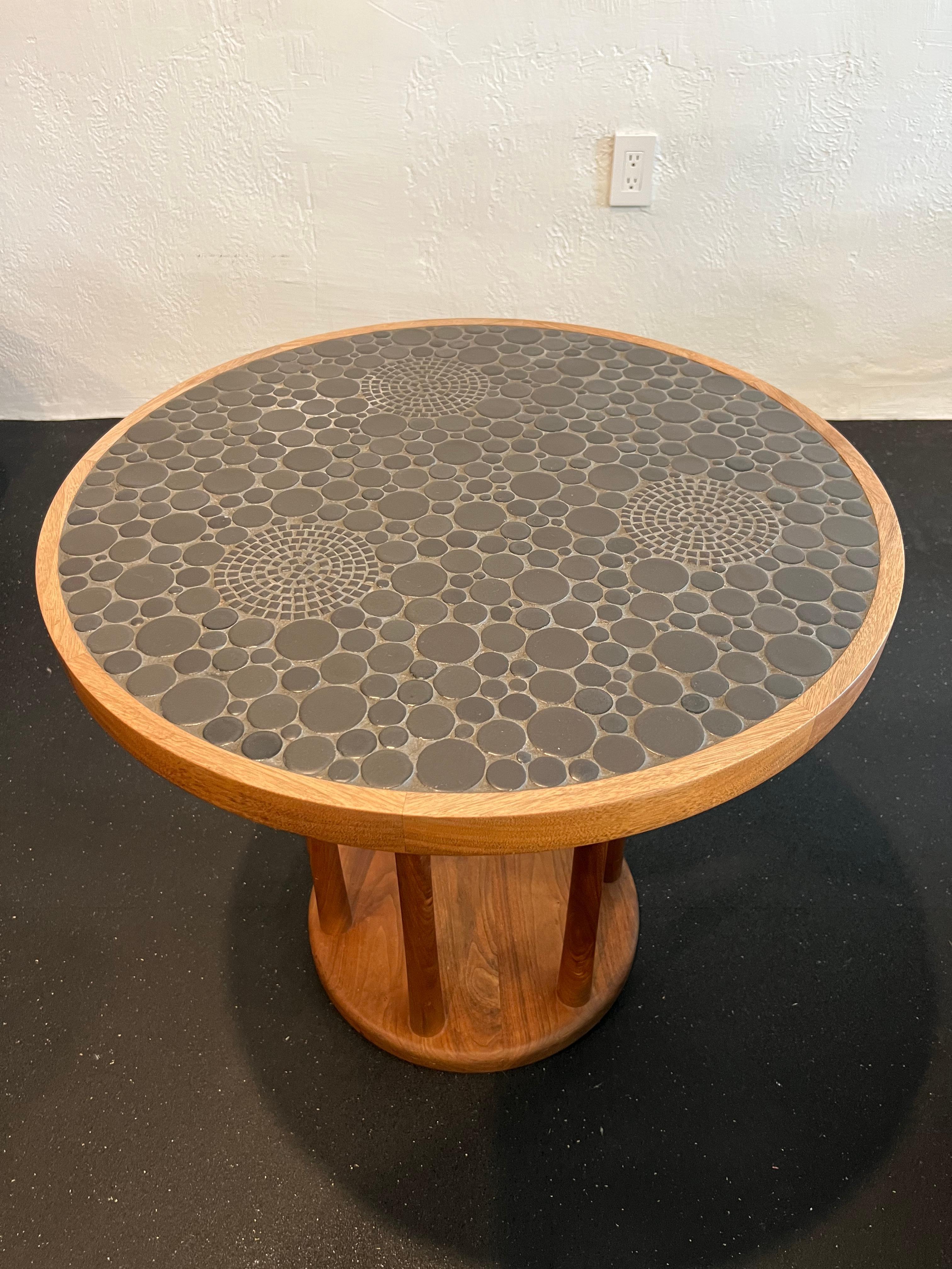 Mid-20th Century Gordon & Jane Martz Coin Tile Occasional Table For Sale