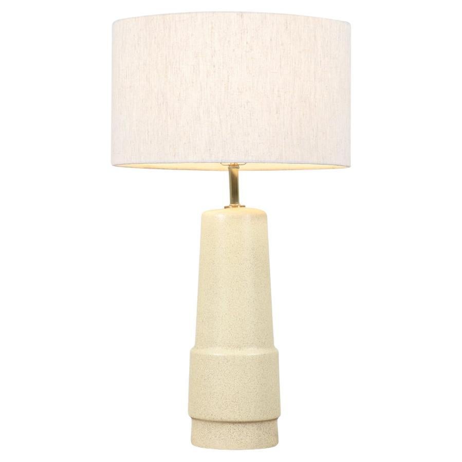 Gordon & Jane Martz Cream Glaze Ceramic Table Lamp for Marshall Studios