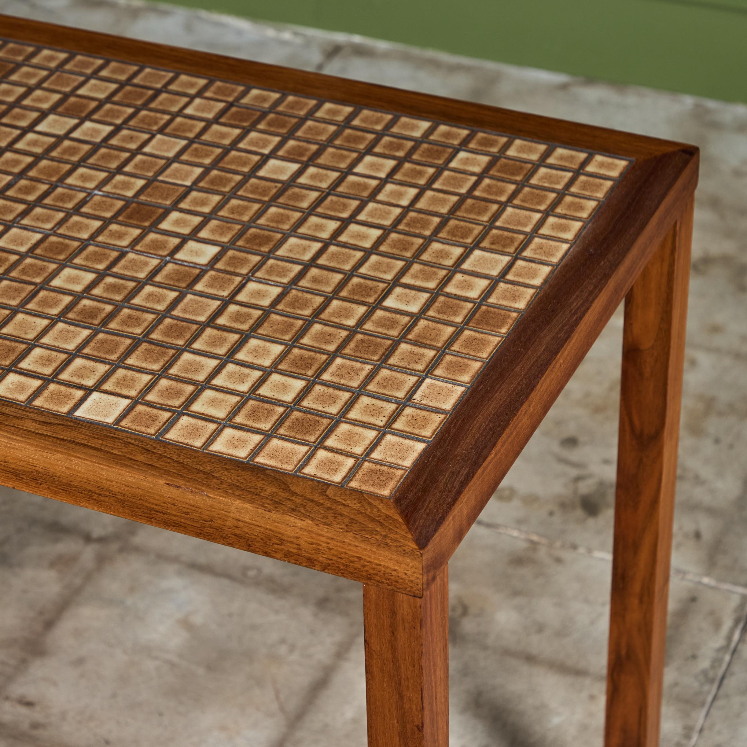 Gordon & Jane Martz Extra Long Mosaic Tile Console Table For Sale 4