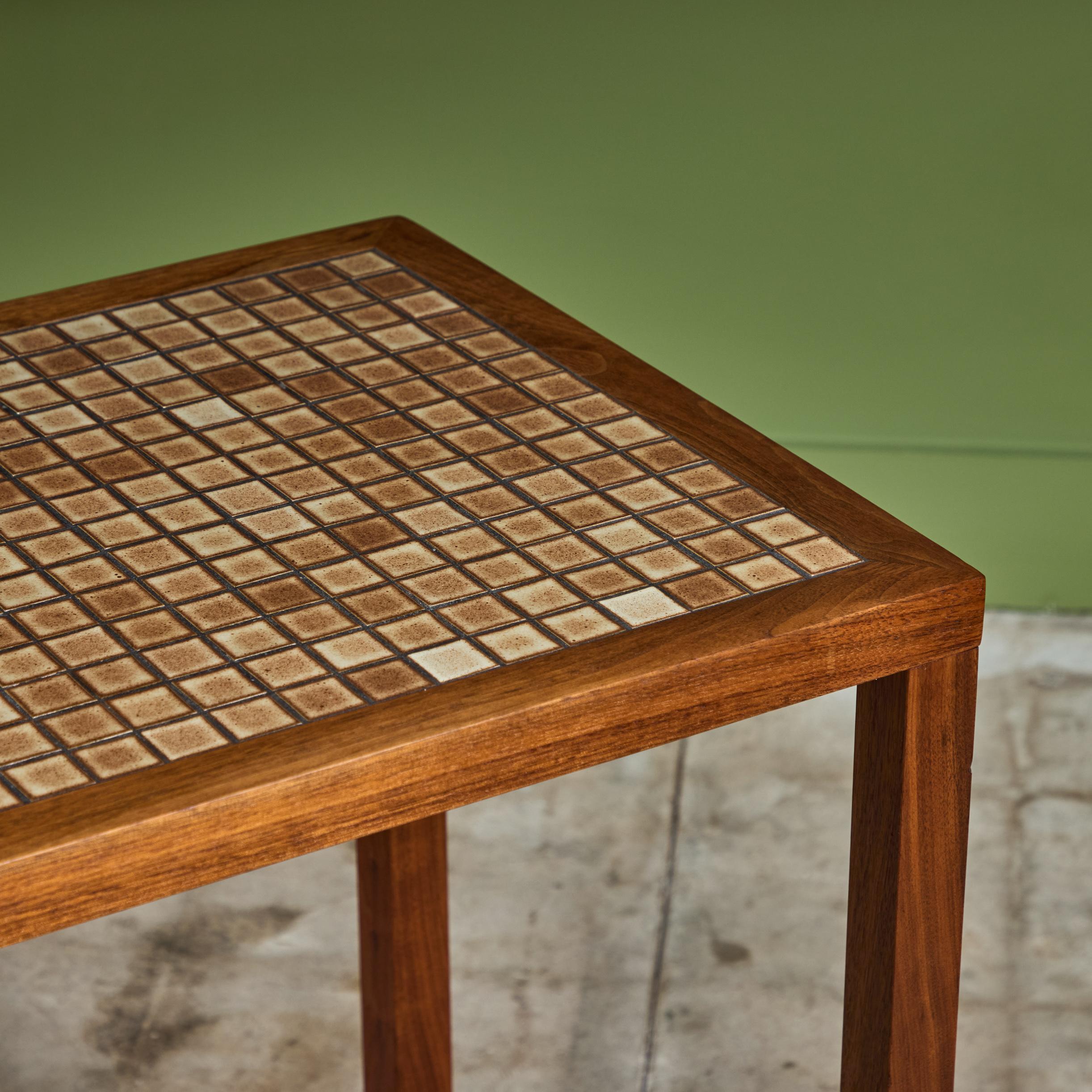 Gordon & Jane Martz Extra Long Mosaic Tile Console Table For Sale 2