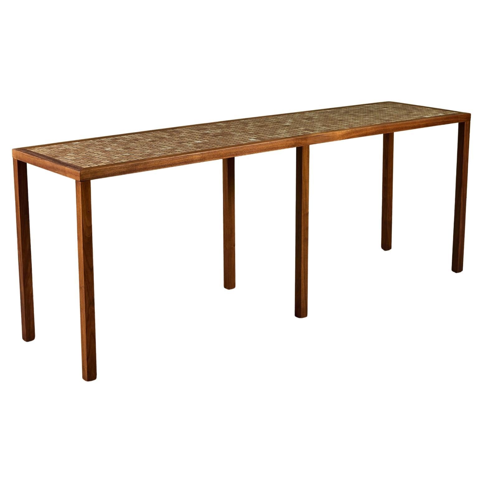 Gordon & Jane Martz Extra Long Mosaic Tile Console Table