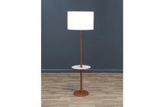Expertly Restored - Gordon & Jane Martz Floor Lamp with Mosaic Tile Side Table