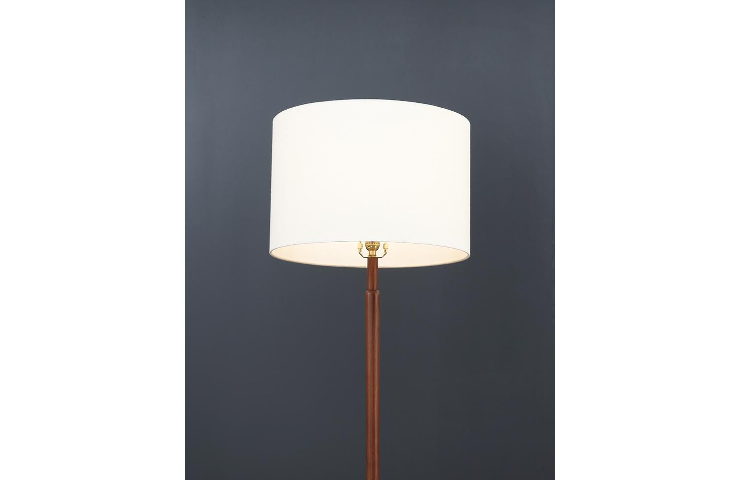Mid-Century Modern Expertly Restored - Gordon & Jane Martz Floor Lamp with Mosaic Tile Side Table For Sale