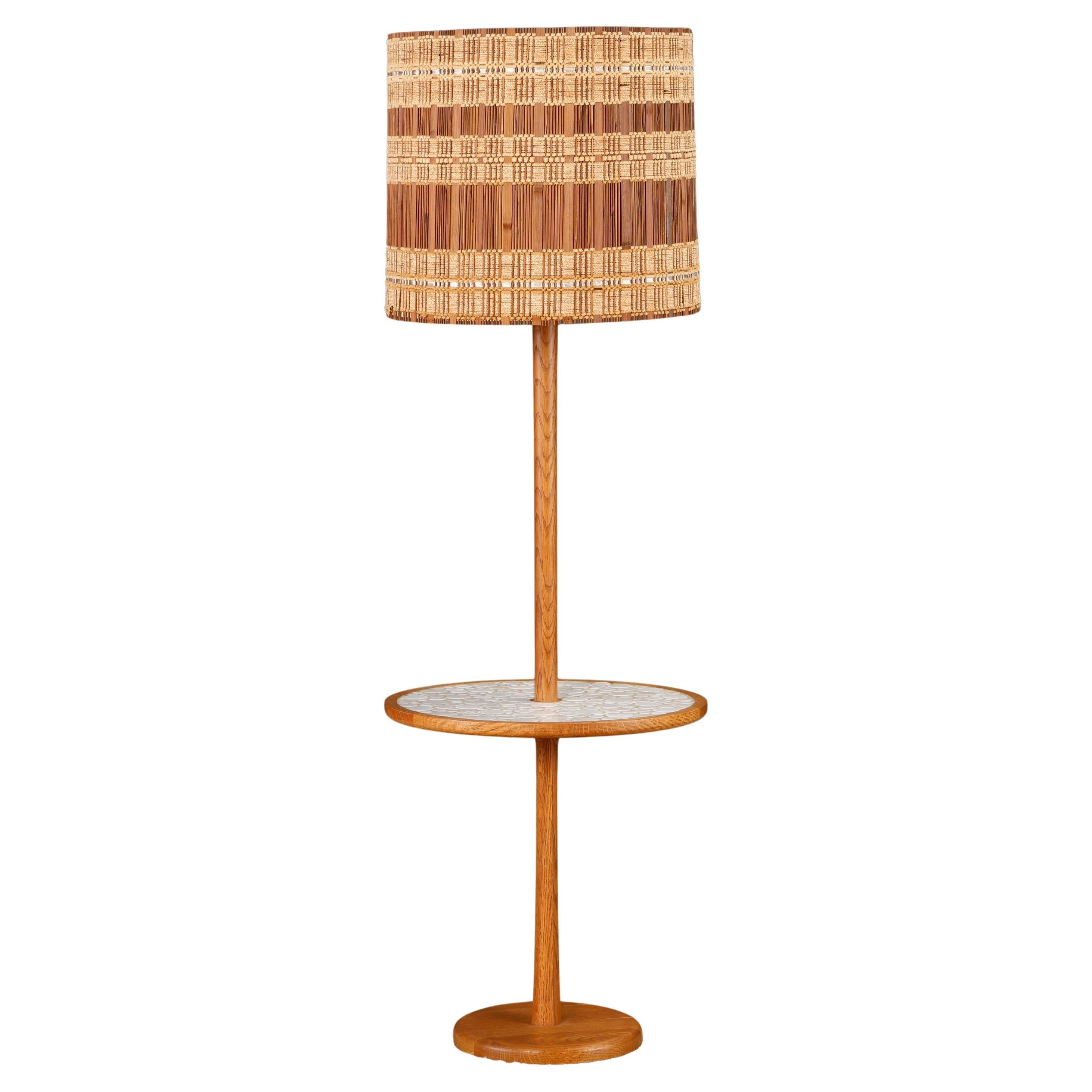 Gordon 
Jane Martz for Marshall Studios Ceramic Tile Table Floor Lamp, 1960s en venta