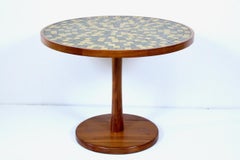 Gordon & Jane Martz for Marshall Studios Walnut and Tile Pedestal Table, C. 1960