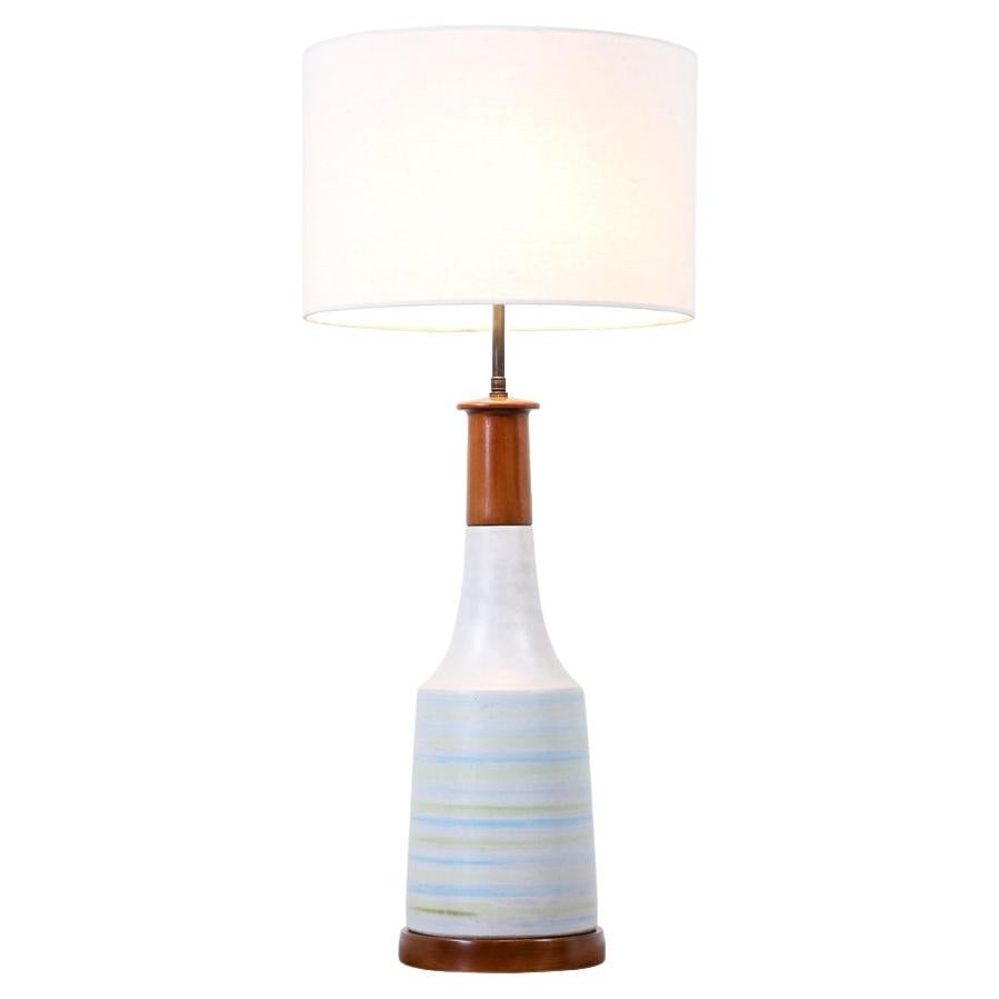 Gordon & Jane Martz Glazed Ceramic Table Lamp for Marshall Studios For Sale