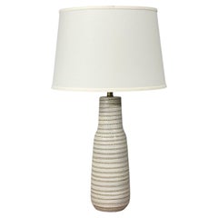 Gordon & Jane Martz, Large Table Lamp, Light Grey Ceramic, USA, 1960s