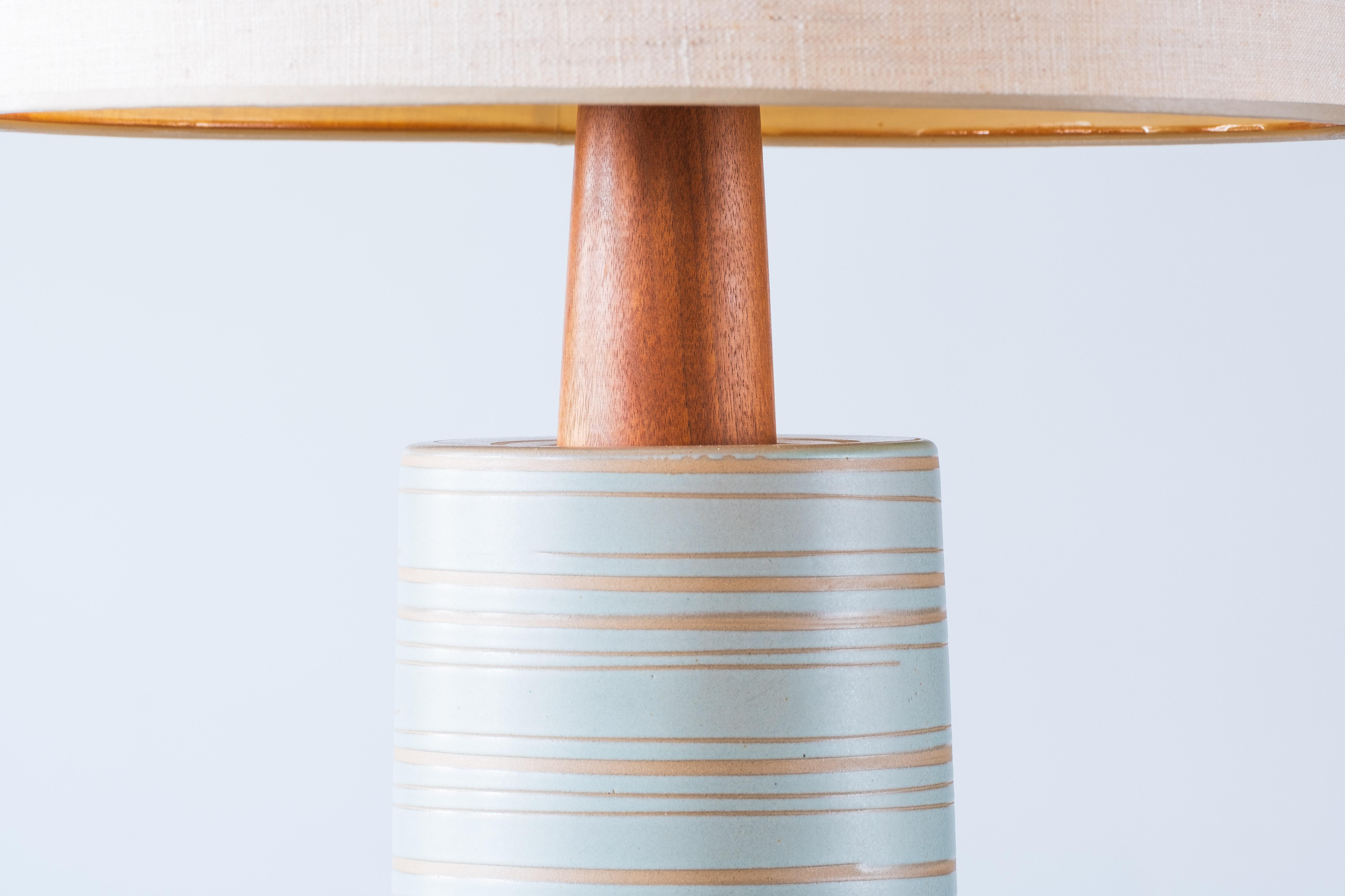 Gordon & Jane Martz / Marshall Studios Ceramic Table Lamps, Blue Swirl 5