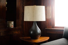 Gordon & Jane Martz / Marshall Studios Keramik-Tischlampen, schwarze Rotgussglasur