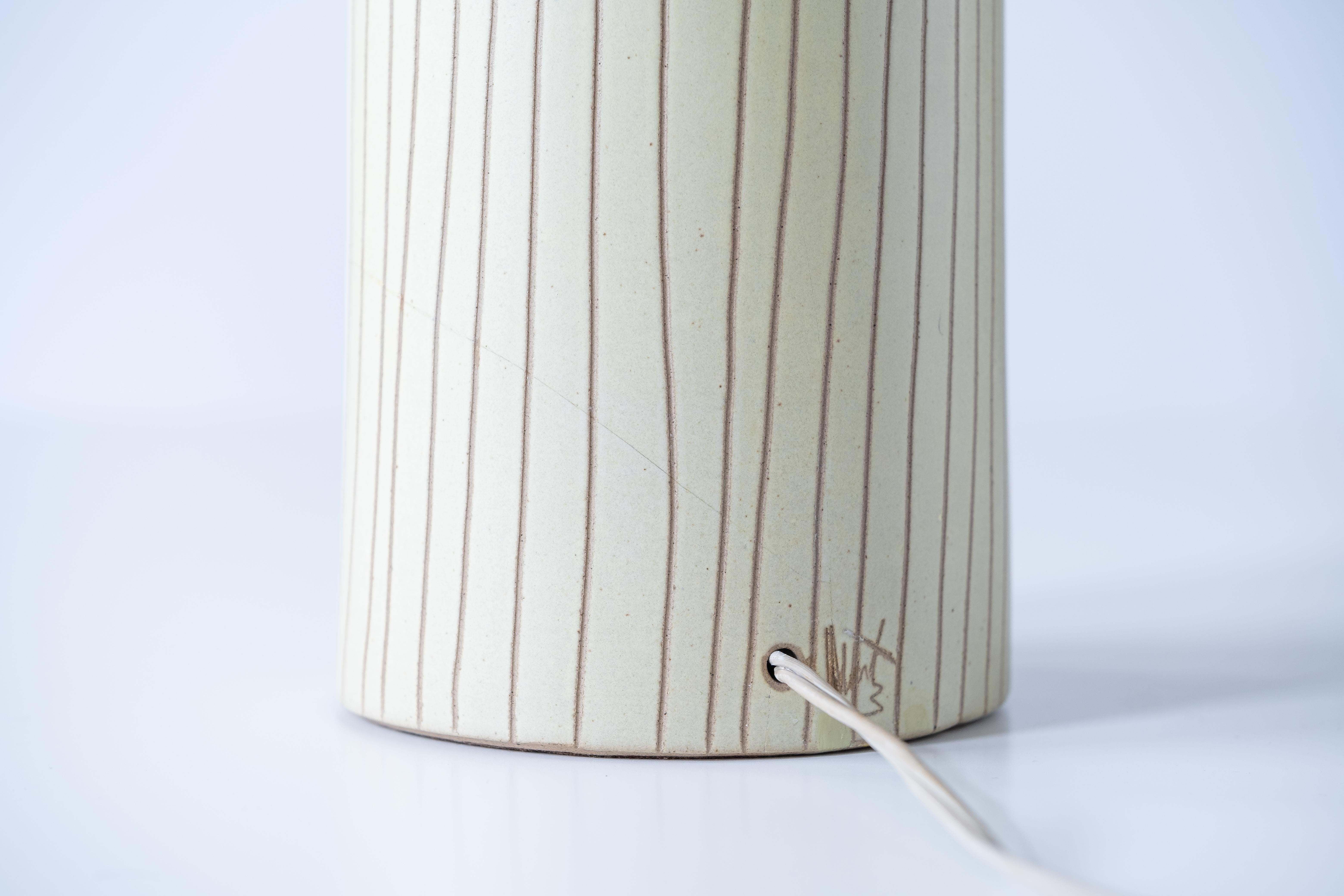 Ceramica Gordon & Jane Martz / Lampade da tavolo in ceramica Marshall Studios, smalto giallo pallido in vendita
