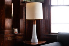 Gordon & Jane Martz / Marshall Studios Ceramic Table Lamps, White Glaze