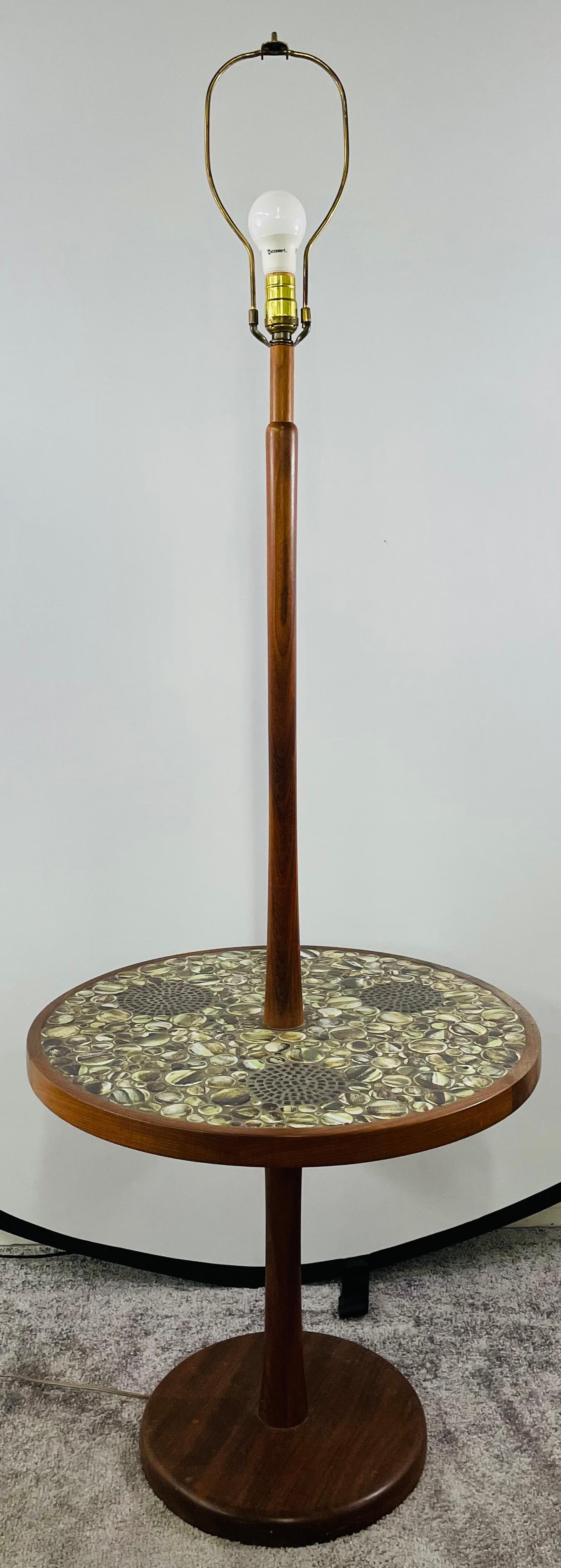 20th Century Gordon & Jane Martz Mid-Century Modern Floor Lamp / End Table