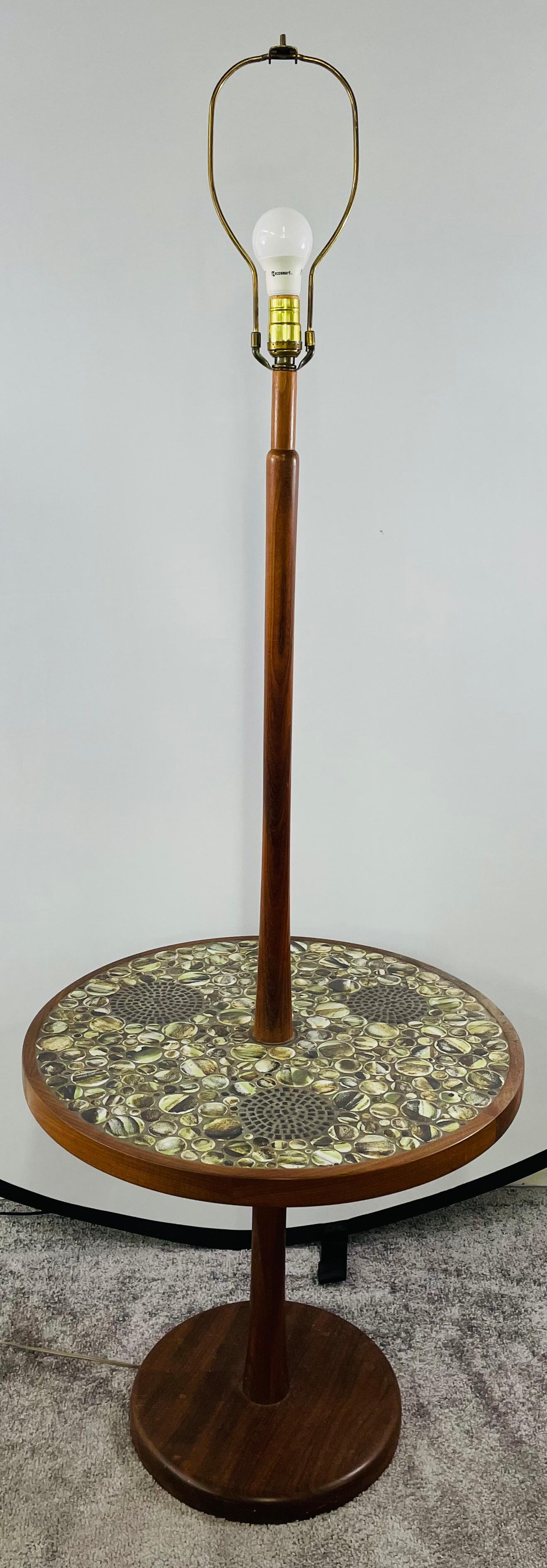 Stone Gordon & Jane Martz Mid-Century Modern Floor Lamp / End Table