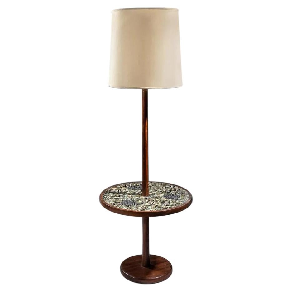 Gordon & Jane Martz Mid-Century Modern Floor Lamp / End Table