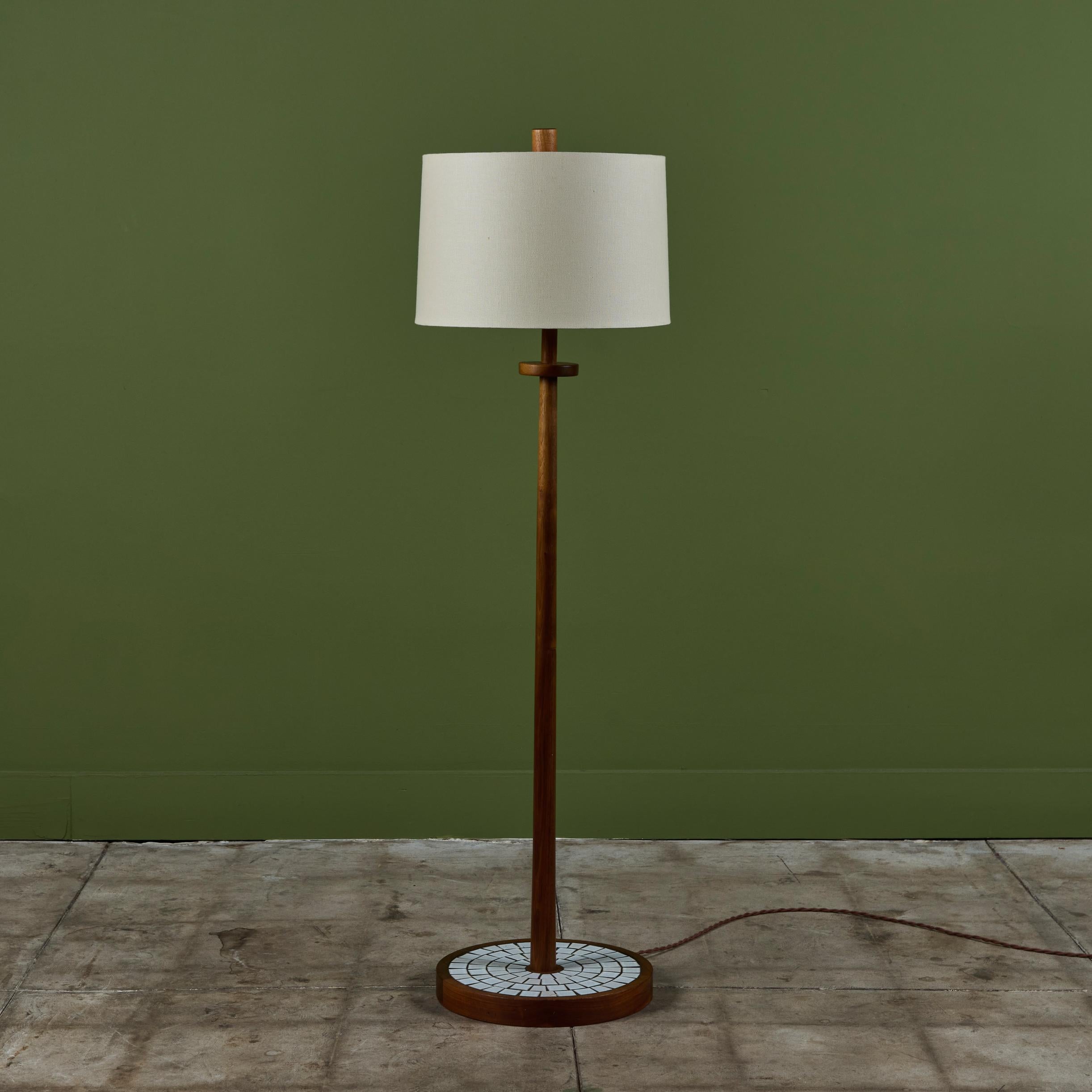 American Gordon & Jane Martz Mosaic Tile Floor Lamp for Marshall Studios