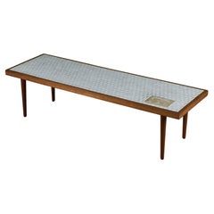 Gordon & Jane Martz Mosaic White Tile Coffee Table