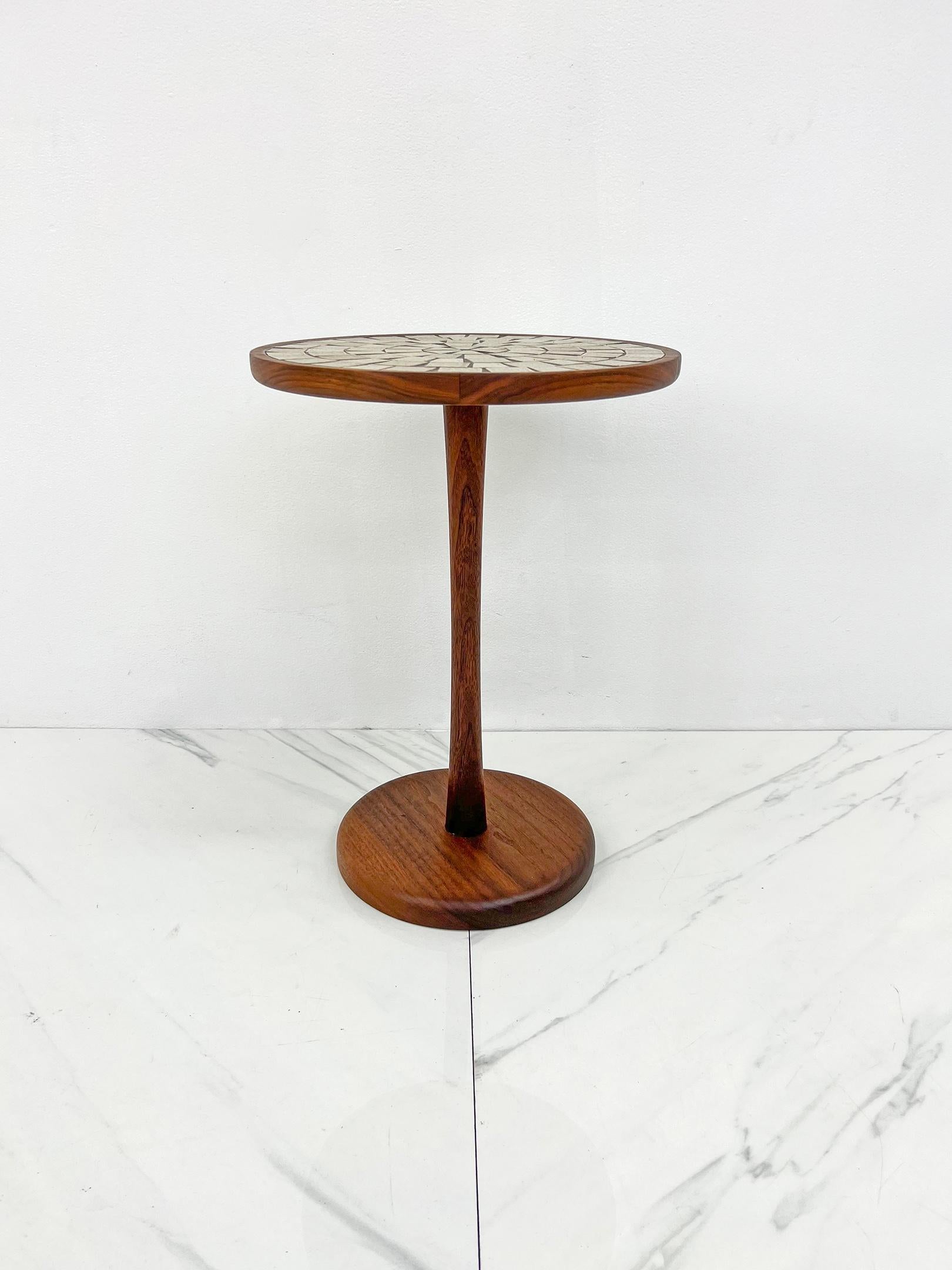 Gordon & Jane Martz Occassional Table, Teak, Ceramic, 1950's For Sale 5