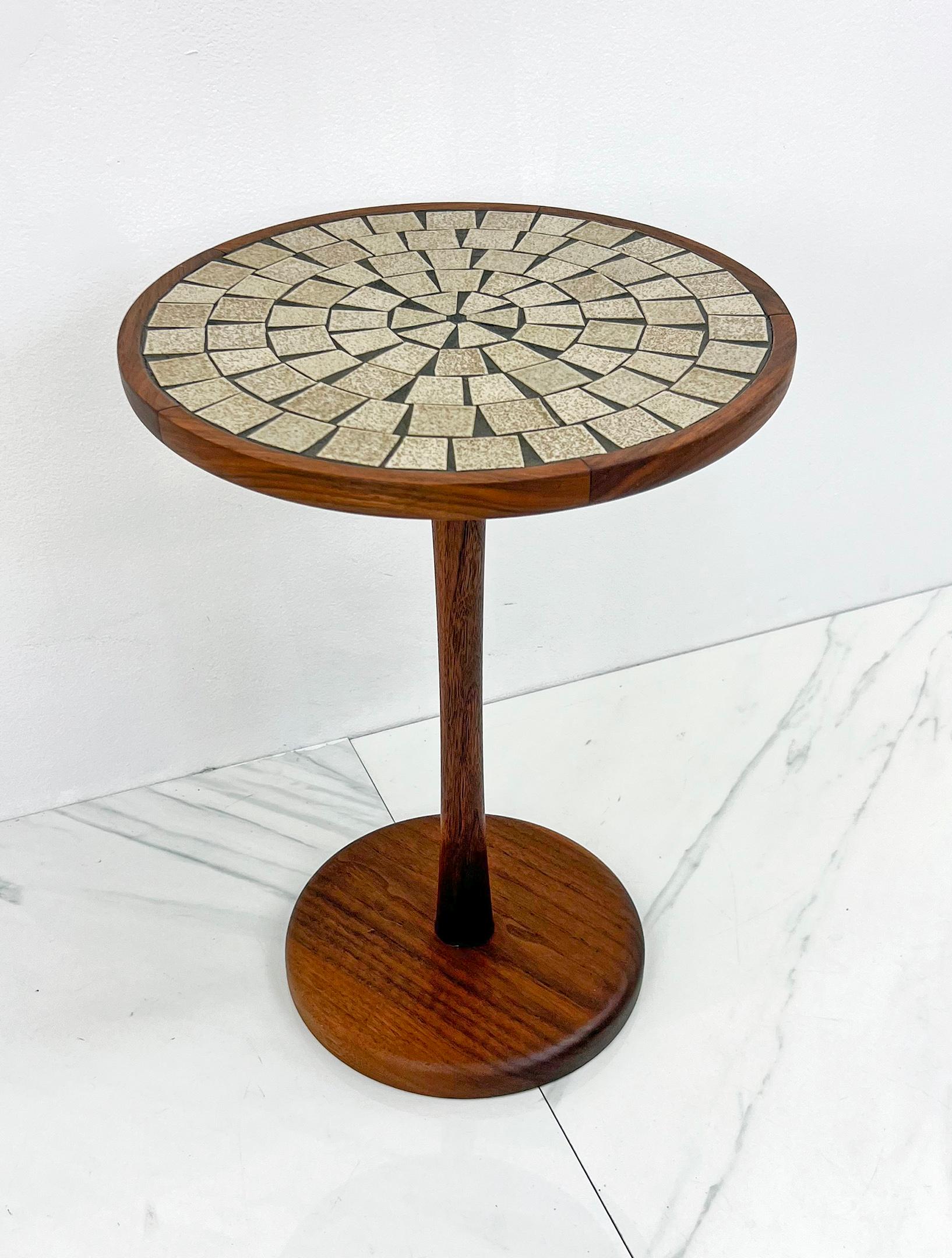 Gordon & Jane Martz Occassional Table, Teak, Ceramic, 1950's For Sale 6