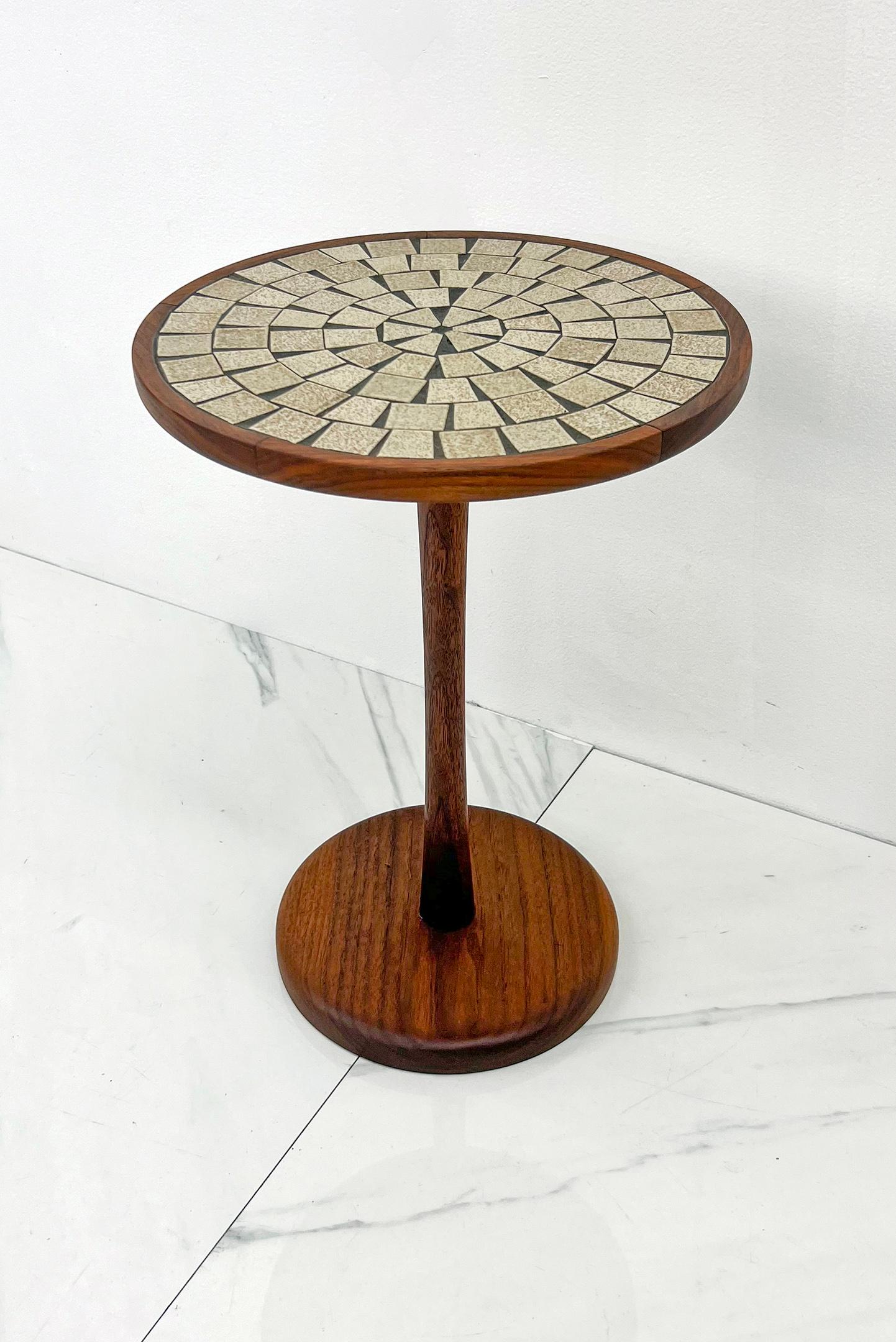 Gordon & Jane Martz Occassional Table, Teak, Ceramic, 1950's For Sale 7