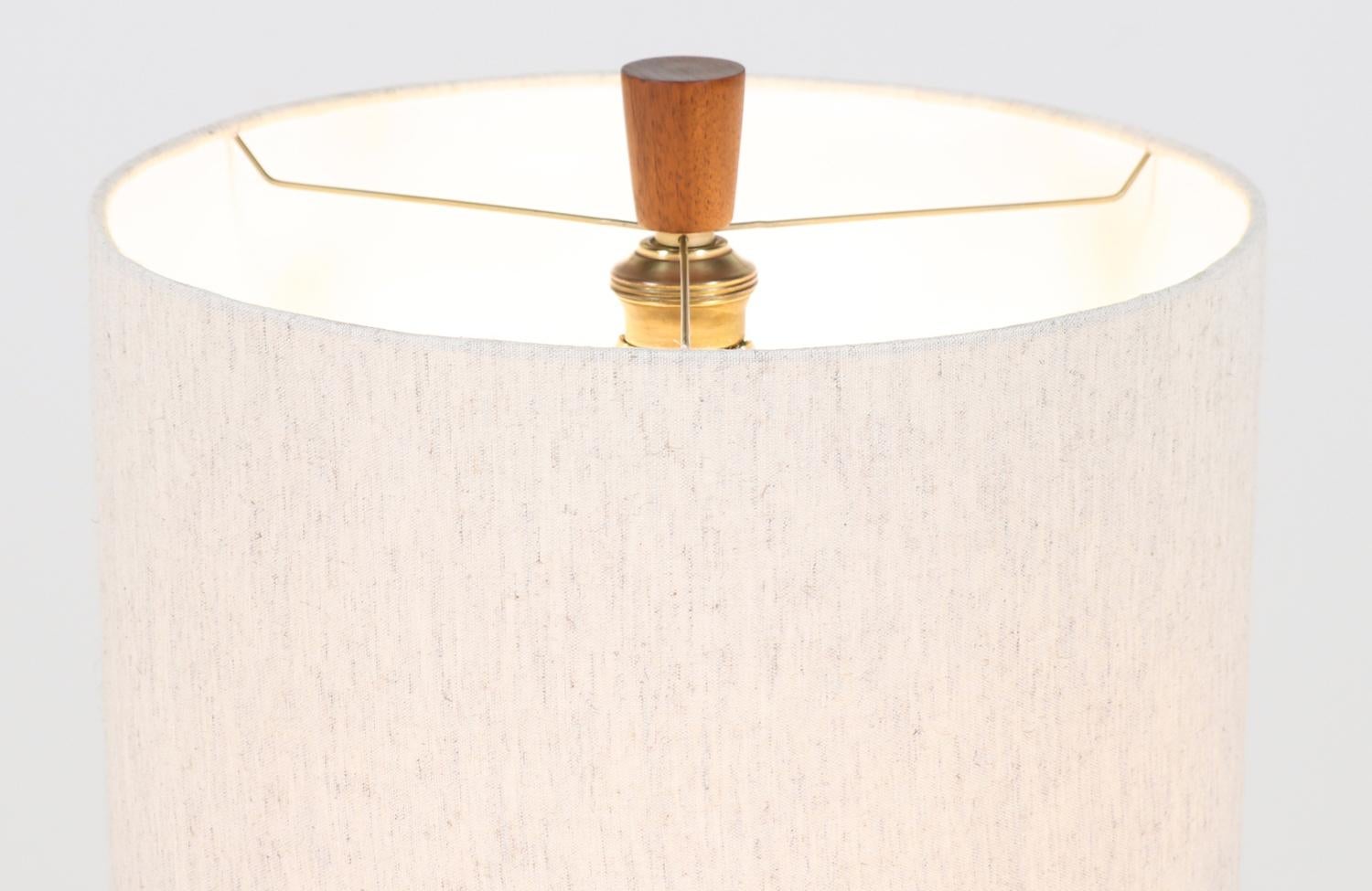 Mid-Century Modern Gordon & Jane Martz Olive Green Ceramic Table Lamp for Marshall Studios