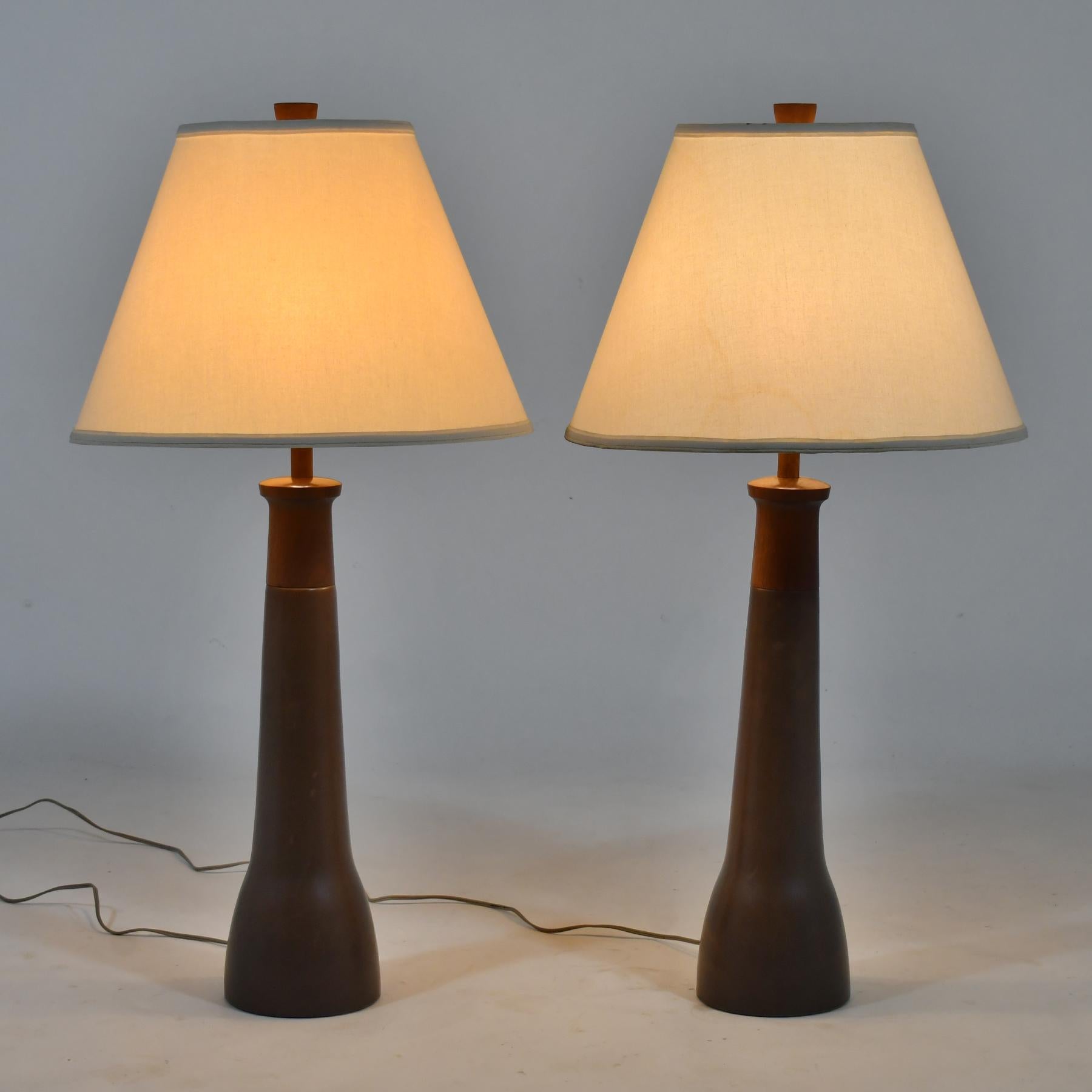 Mid-Century Modern Gordon & Jane Martz Pair of Model 165 Table Lamps for Marshall Studios For Sale