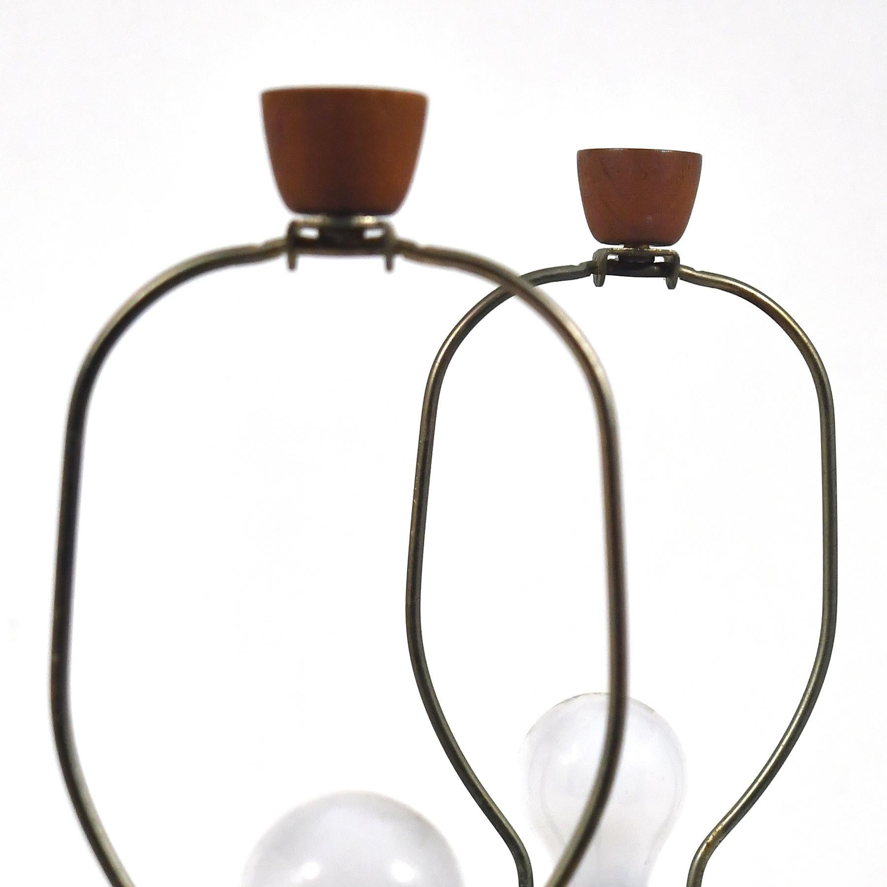 Ceramic Gordon & Jane Martz Pair of Model 165 Table Lamps for Marshall Studios For Sale
