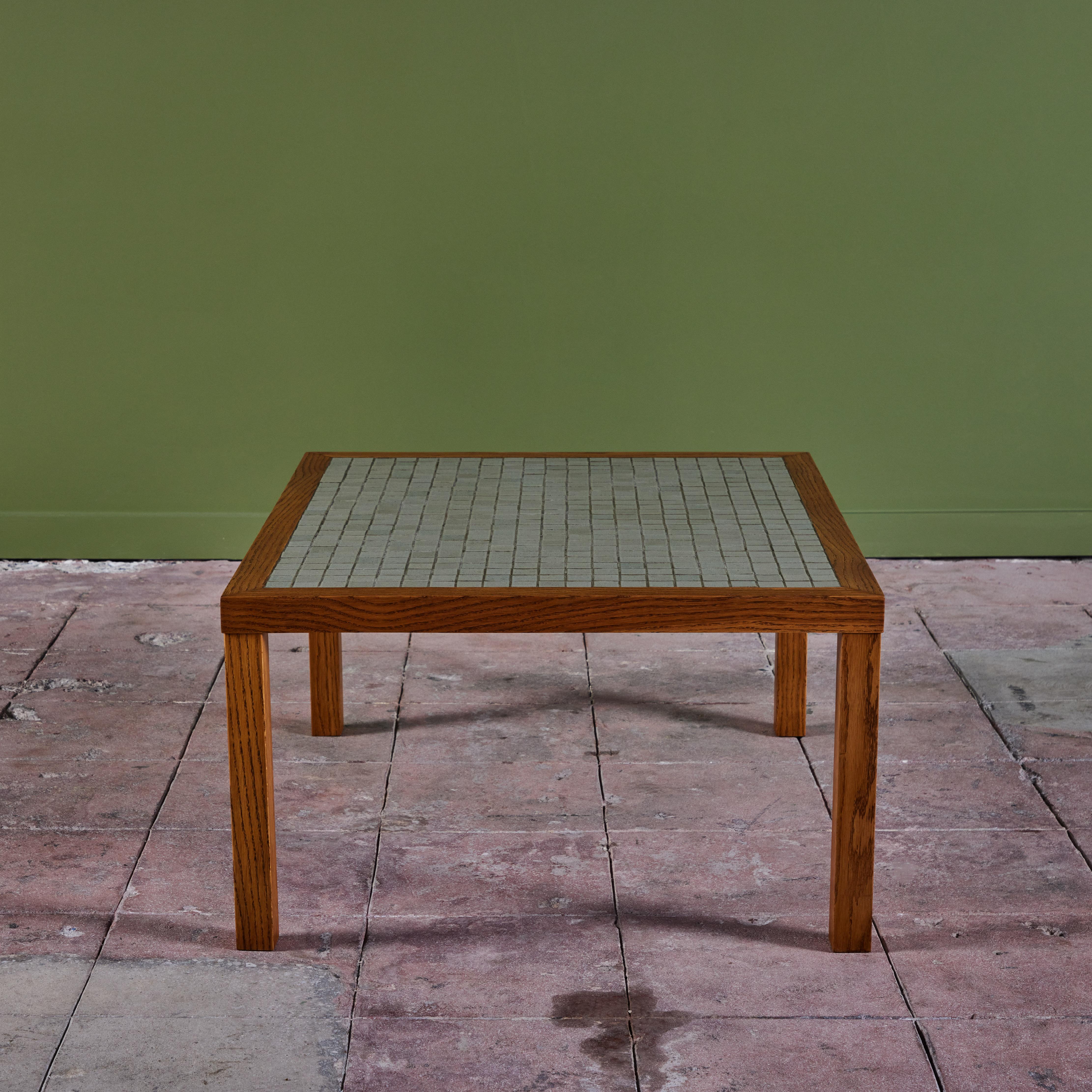Mid-Century Modern Gordon & Jane Martz Rectangular Mosaic Tile Coffee Table For Sale
